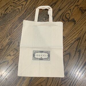 New Gucci Cotton Reusable Tote Small